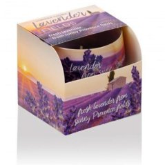 Bartek svíčka vosková ve skle 100g Lavender Fields - levandulové pole
