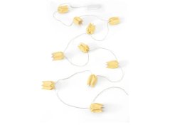 Girlanda LED – žluté tulipány, 3 m, teplá bílá