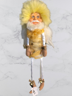 Ručně šitý sedící trpaslík - Andělín