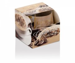 Bartek svíčka vosková ve skle 100g Coffee And Spices - cappuccino