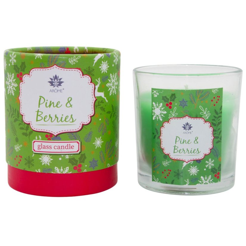 ARÔME Vonná svíčka Pine & Berries – 120 g